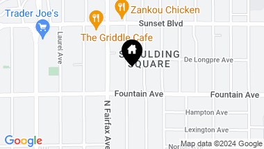 Map of 1334 N Orange Grove Avenue, West Hollywood CA, 90046
