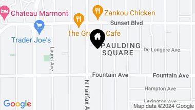 Map of 1347 N ORANGE GROVE Avenue, West Hollywood CA, 90046
