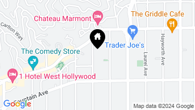 Map of 1414 N Harper Ave Unit: 12, West Hollywood CA, 90046