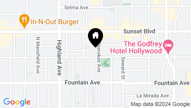Map of 6669 De Longpre Avenue, Los Angeles CA, 90028