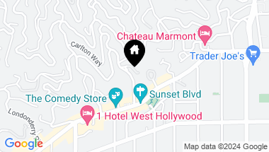 Map of 1446 N Kings Road, West Hollywood CA, 90069