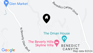 Map of 1398 Davies Drive, Beverly Hills CA, 90210
