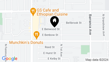 Map of 248 E Benwood Street, Covina CA, 91722