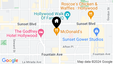 Map of 1519 N Cahuenga Boulevard, Los Angeles CA, 90028