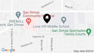 Map of 1205 Cypress Street 17, San Dimas CA, 91773