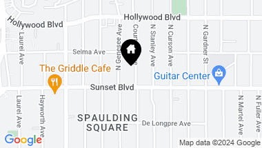 Map of 1519 Courtney AVE, LOS ANGELES CA, 90046