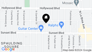 Map of 1533 N VISTA Street 201, Los Angeles CA, 90046