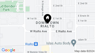 Map of 138 S Riverside Avenue, Rialto CA, 92376