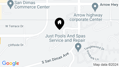 Map of 309 San Simeon Road, San Dimas CA, 91773