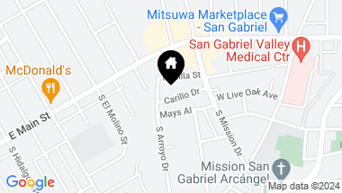 Map of 857 Carillo Drive, San Gabriel CA, 91776