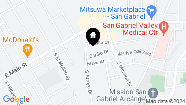 Map of 857 Carillo Drive, San Gabriel CA, 91776