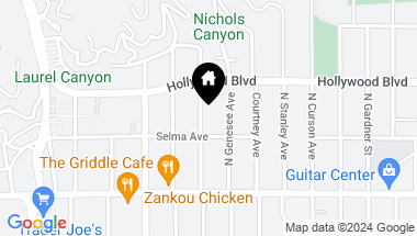 Map of 1616 N Ogden Drive, Los Angeles CA, 90046