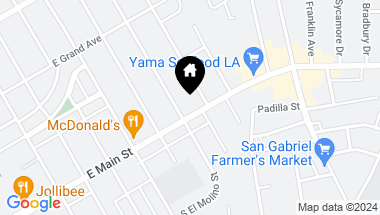 Map of 1117 E Main Street, Alhambra CA, 91801
