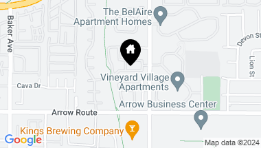 Map of 8831 Applewood Drive, Rancho Cucamonga CA, 91730
