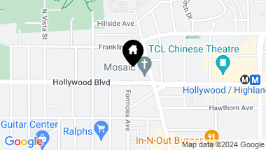 Map of 7135 Hollywood Blvd Unit: PHE, Los Angeles CA, 90046