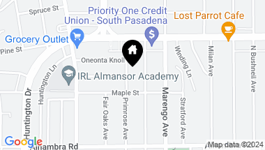 Map of 1950 Primrose Avenue, South Pasadena CA, 91030