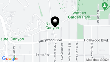 Map of 1738 Nichols Canyon Road, Los Angeles CA, 90046