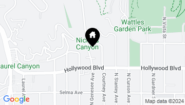 Map of 1738 NICHOLS CANYON Road, Los Angeles CA, 90046
