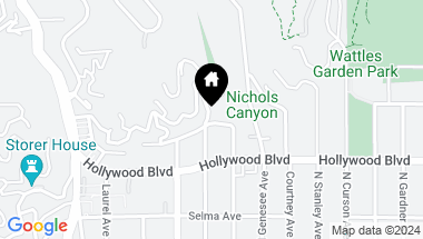Map of 7825 Hillside Avenue, Los Angeles CA, 90046