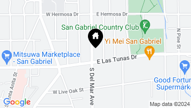 Map of 110 N Del Mar Avenue, San Gabriel CA, 91775