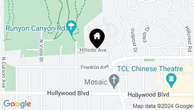 Map of 7224 HILLSIDE Avenue, Los Angeles CA, 90046