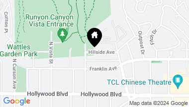 Map of 7260 Hillside Ave Unit: 207, Los Angeles CA, 90046