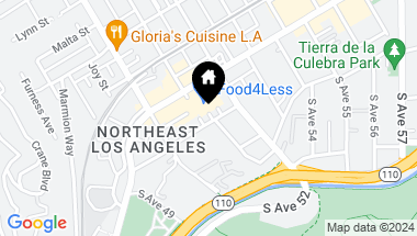 Map of 133 S Cessna Lane, Los Angeles CA, 90042