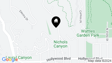Map of 1853 Nichols Canyon Road, Los Angeles CA, 90046