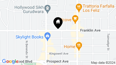 Map of 4612 Franklin Avenue, Los Angeles CA, 90027
