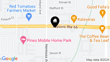 Map of 10165 Foothill Boulevard 8, Rancho Cucamonga CA, 91730