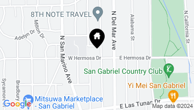 Map of 205 W Hermosa Drive, San Gabriel CA, 91775