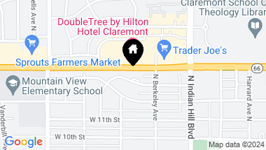 Map of 545 Baughman Avenue, Claremont CA, 91711