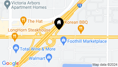 Map of 12592 Foothill Boulevard, Rancho Cucamonga CA, 91739