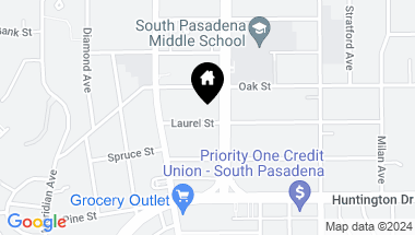 Map of 1540 Laurel Street, South Pasadena CA, 91030