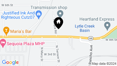 Map of 2174 Foothill Boulevard, San Bernardino CA, 92410
