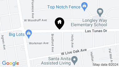 Map of 2701 Winthrop Avenue, Arcadia CA, 91007