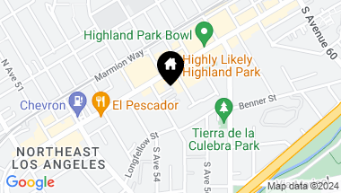 Map of 125 S Avenue 55, Los Angeles CA, 90042