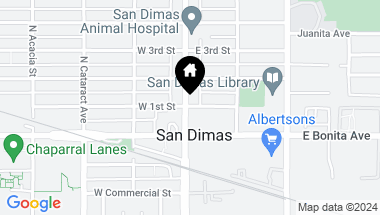 Map of 121 E.FIRST ST., San Dimas CA, 91773