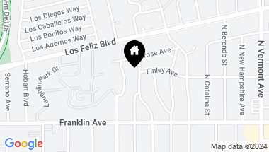 Map of 1991 N Alexandria Avenue, Los Angeles CA, 90027