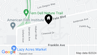 Map of 2019 De Mille Drive, Los Angeles CA, 90027