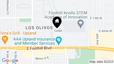 Map of 929 East Foothill Boulevard 191, Upland CA, 91786