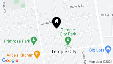 Map of 6017 Kauffman Avenue, Temple City CA, 91780