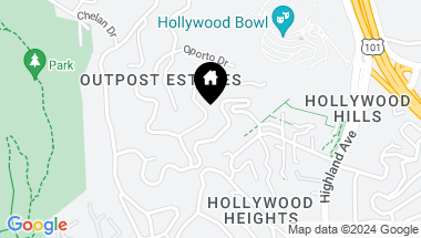 Map of 7030 Los Tilos Road, Los Angeles CA, 90068