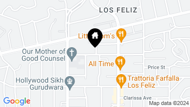 Map of 4555 Ambrose Ave, Los Angeles CA, 90027