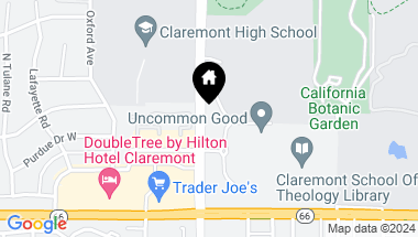 Map of 1460 N Indian Hill Boulevard, Claremont CA, 91711