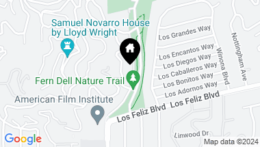 Map of 2177 Fern Dell Place, Los Angeles CA, 90068