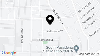 Map of 2024 ASHBOURNE Drive, South Pasadena CA, 91030