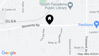 Map of 849 Monterey Road, South Pasadena CA, 91030