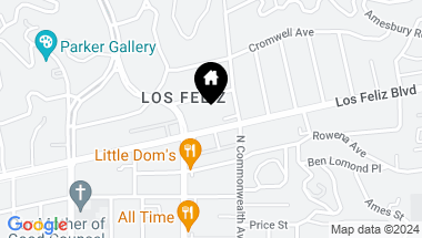 Map of 4411 Los Feliz Blvd Unit: 1401, Los Angeles CA, 90027