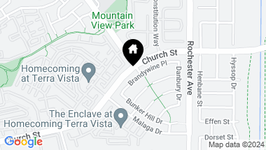 Map of 11750 Brandywine Place, Rancho Cucamonga CA, 91730